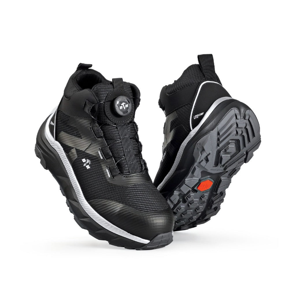 Black Hammer UltraGrip Pro Series Men Mid Cut Safety Shoe BHS-201630