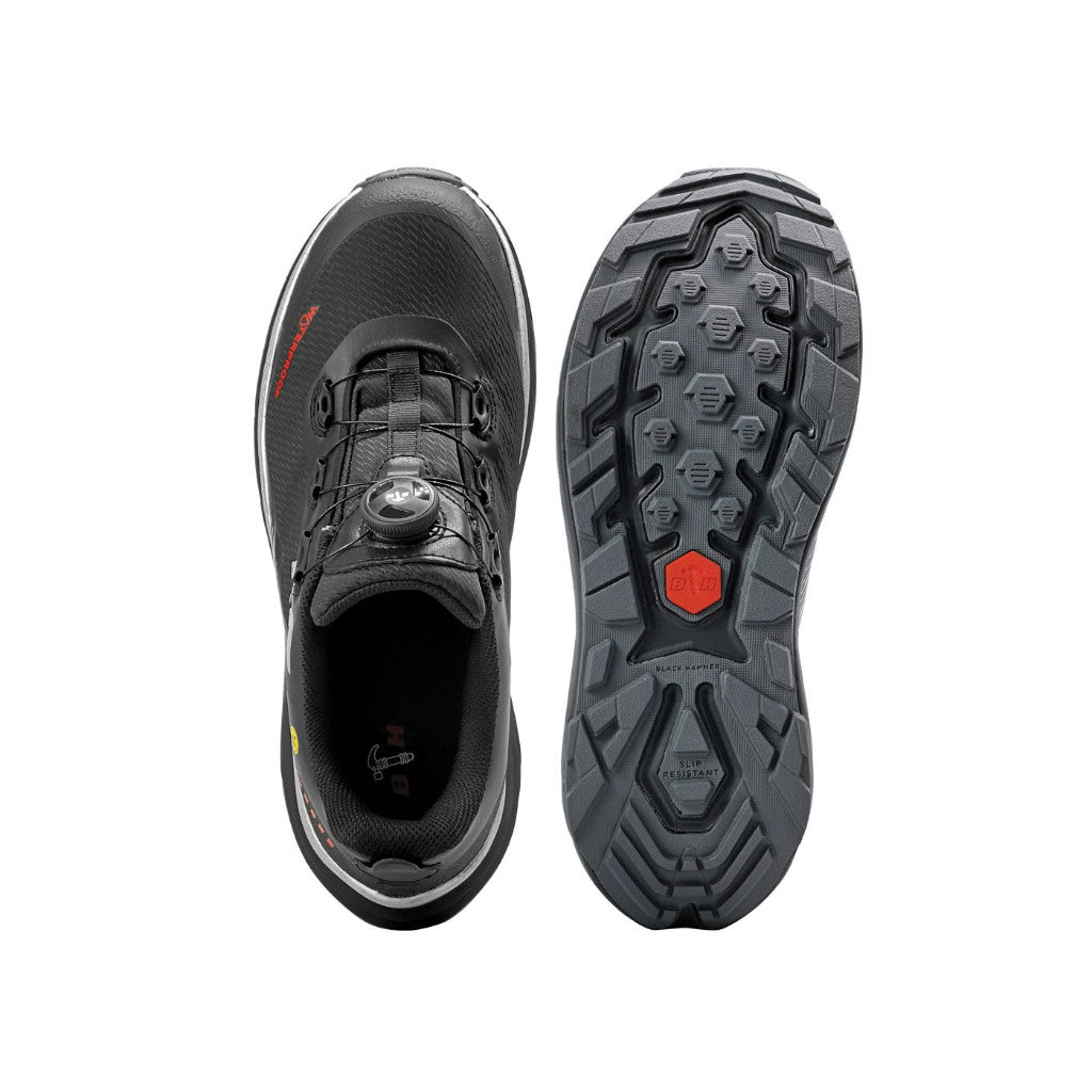 BLACK HAMMER Pro Series Men Low Cut Waterproof ESD Extralight Safety Shoe BHS-22003