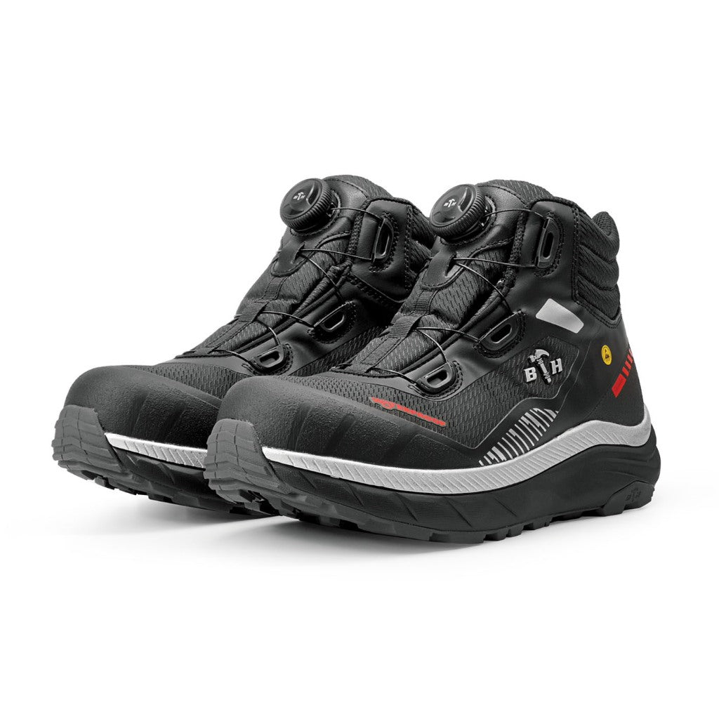 Black Hammer Pro Series Men Mid Cut Waterproof ESD Extralight Safety Shoe BHS-22004