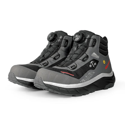 Black Hammer Pro Series Men Mid Cut Waterproof ESD Extralight Safety Shoe BHS-22004