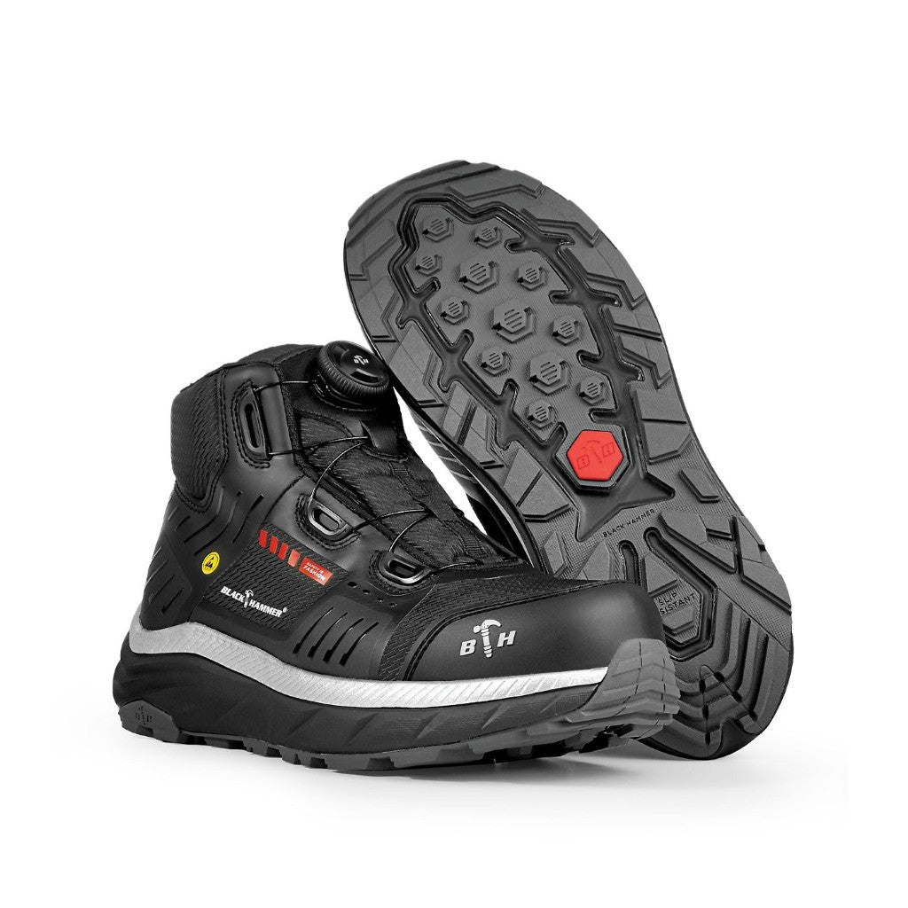 Black Hammer UltraGrip Pro Series Men Mid Cut Safety Shoe BHS-22006