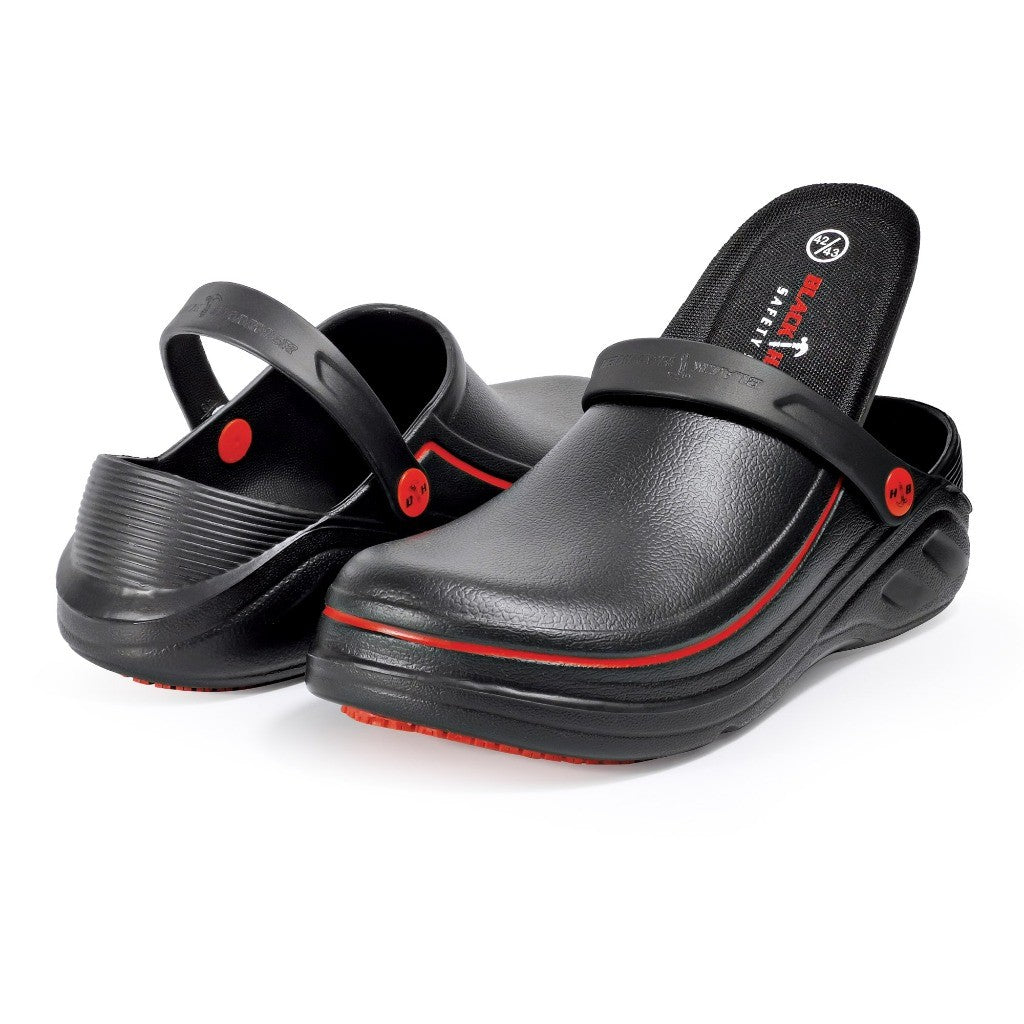 Black Hammer Black Safety Clogs (NO STEEL TOE) BHC-S085