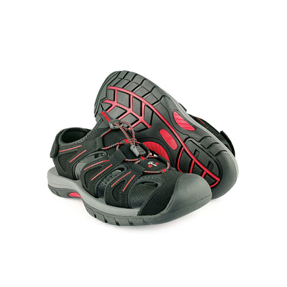 Black Hammer Men Walking Sandals BHC-201712-SD - BLACK SAFE OUTLET