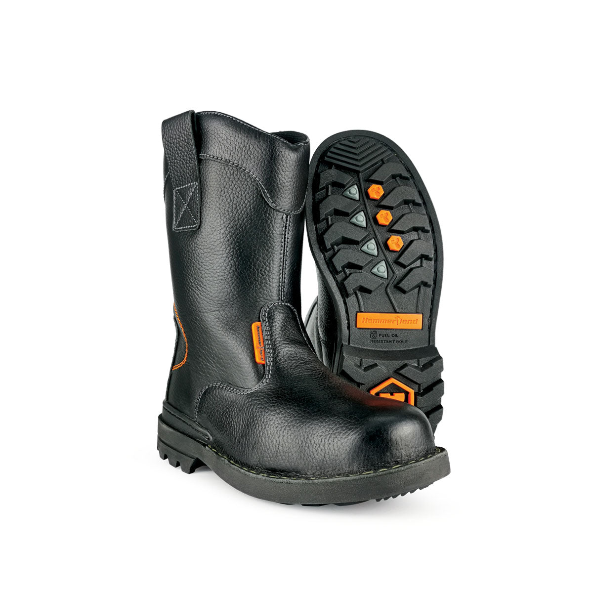 Hammerland Men High Cut Safety Shoes HAM-4405 - BLACK SAFE OUTLET