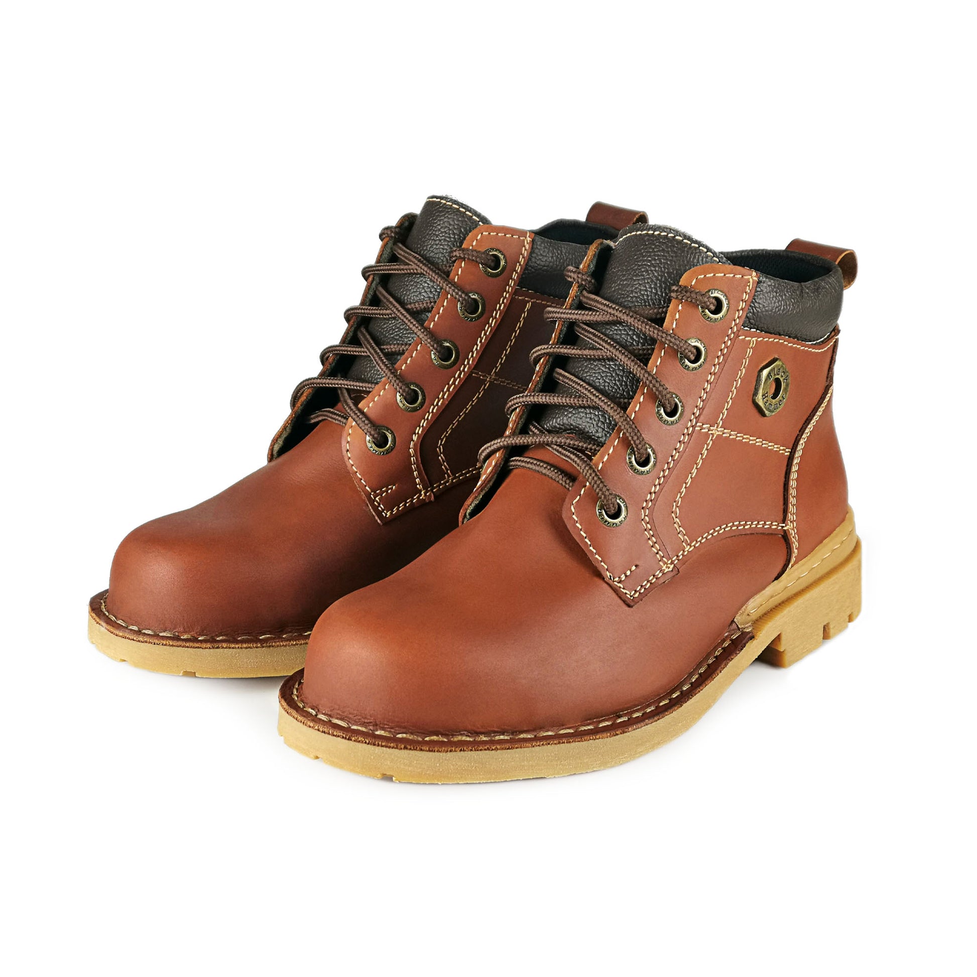 Black Hammer Men 4000 Series Mid Cut Safety Shoes BH 4893 - BLACK SAFE OUTLET