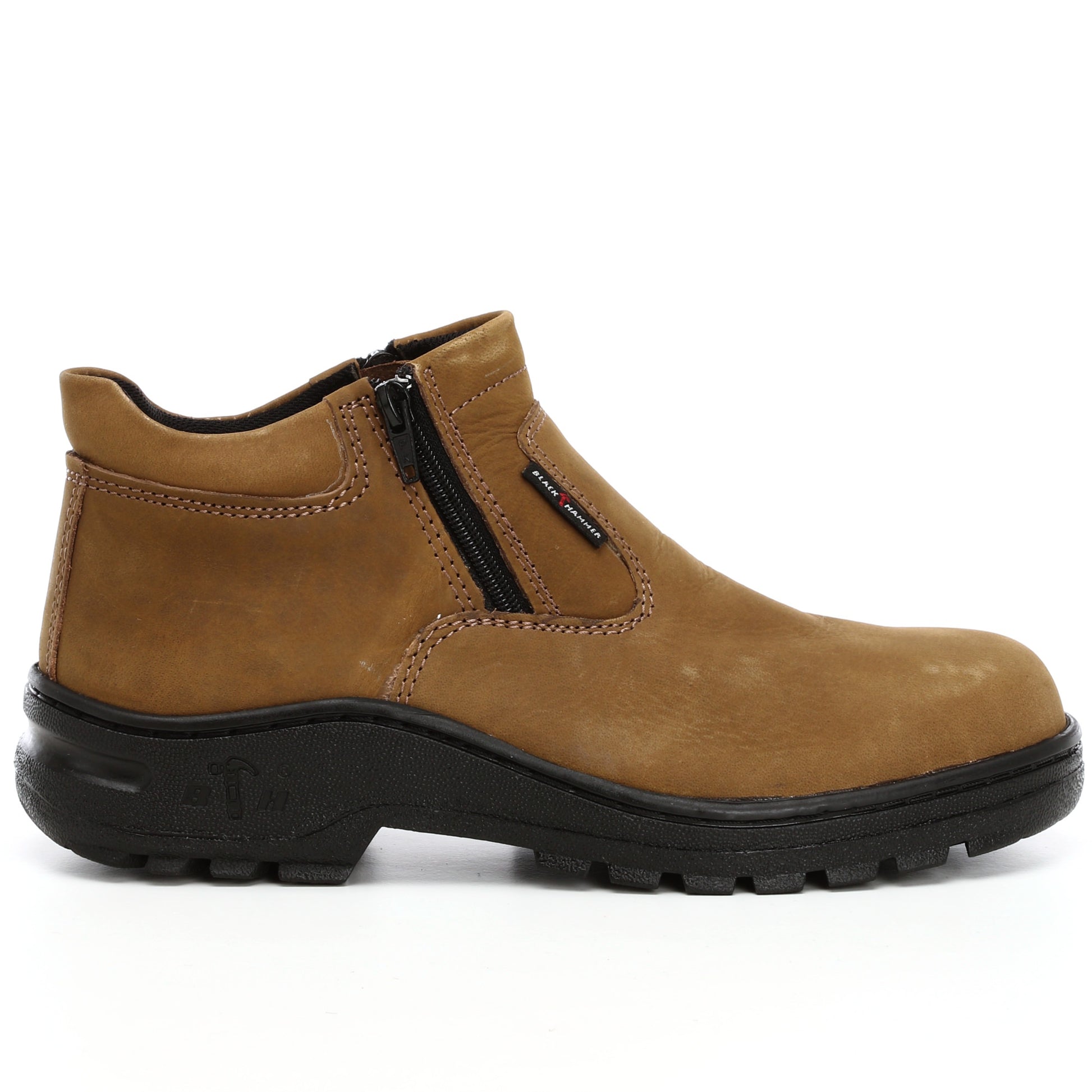 Black Hammer 2000 Series Mid Cut Safety Shoes BH2882 (SIRIM APPROVED) - BLACK SAFE OUTLET