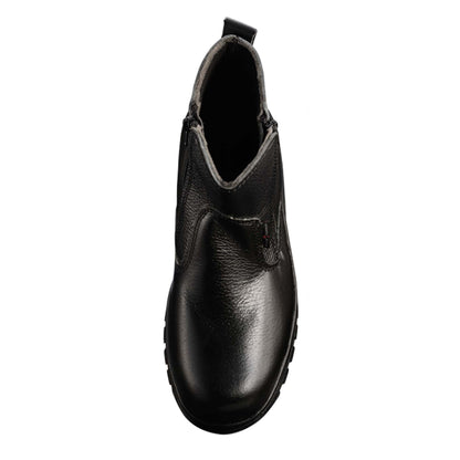 Black Hammer 2000 Series Mid Cut Safety Shoes BH 2333 (SIRIM APPROVED) - BLACK SAFE OUTLET