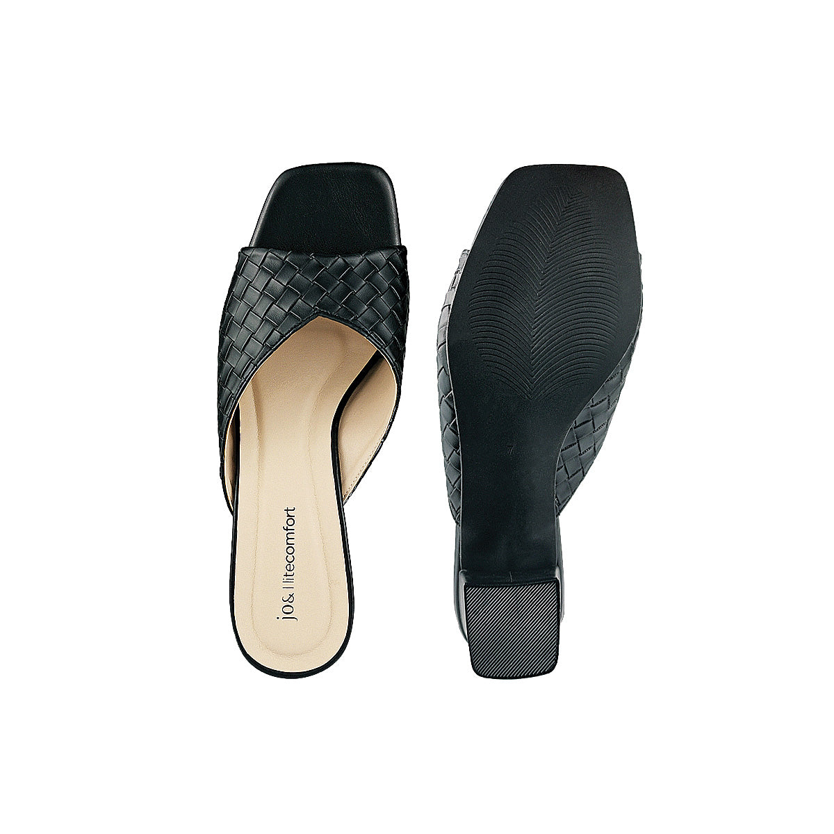 Jo& Women Open Toe Heels JO(887) - BLACK SAFE OUTLET