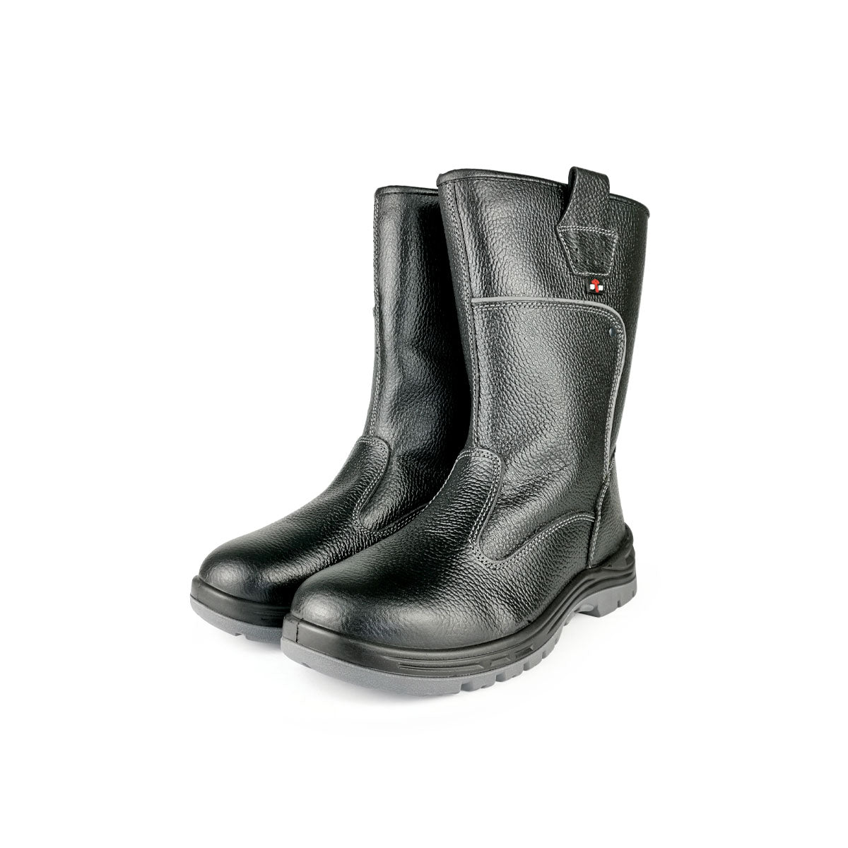 Black Hammer Men High Cut Slip On Safety Shoes BH-501-SR - BLACK SAFE OUTLET