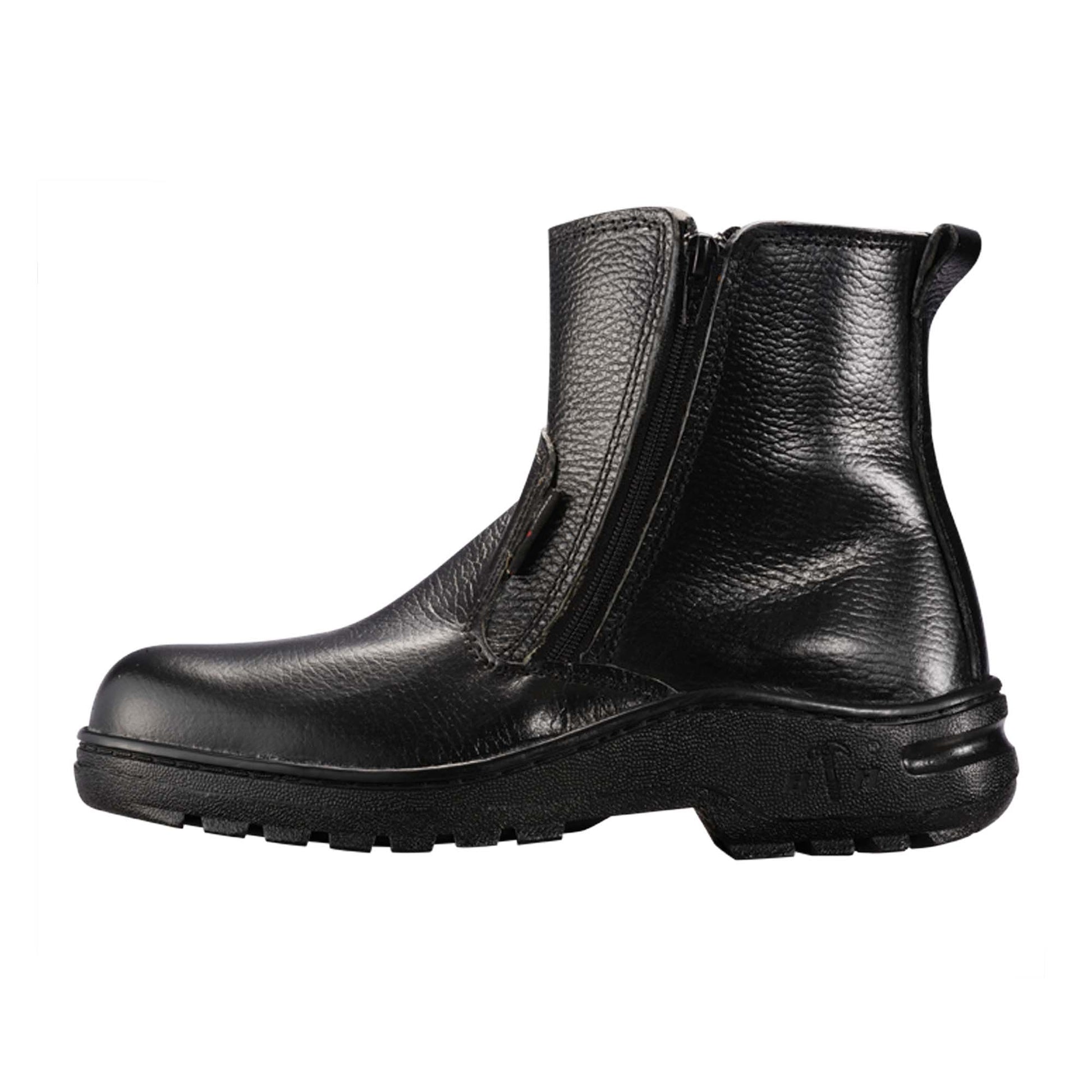 Black Hammer 2000 Series Mid Cut Safety Shoes BH 2333 (SIRIM APPROVED) - BLACK SAFE OUTLET
