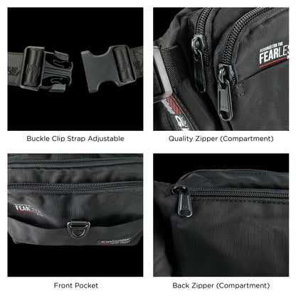 Black Hammer Men Waist Bag 8067
