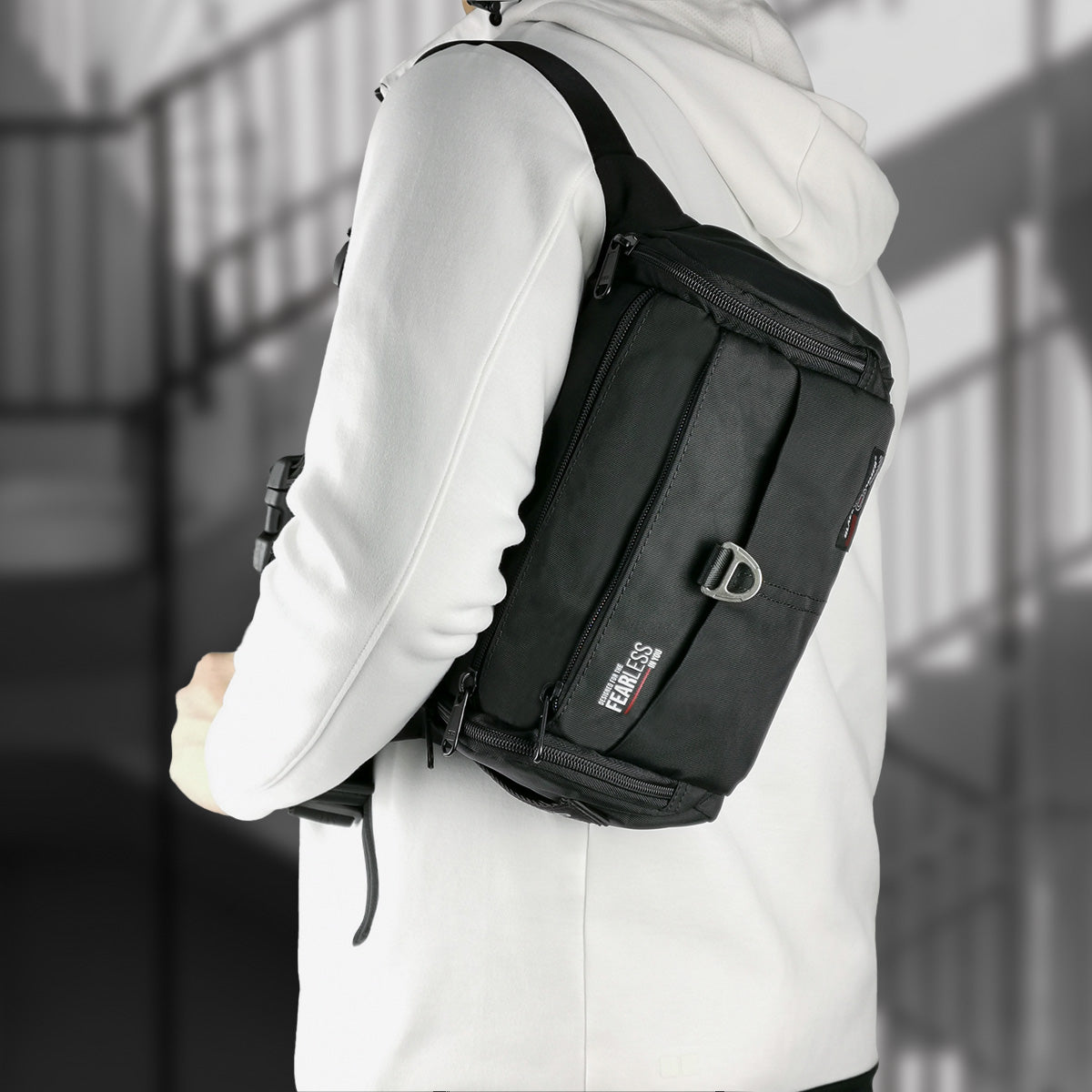 Black Hammer Men Waist Bag 8076