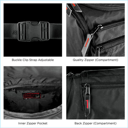 Black Hammer Men Waist Bag D3003