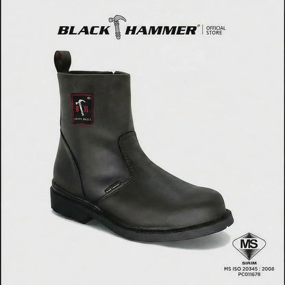 Black Hammer 4000 Series Mid Cut Safety Shoes BH4664 (SIRIM APPROVED)