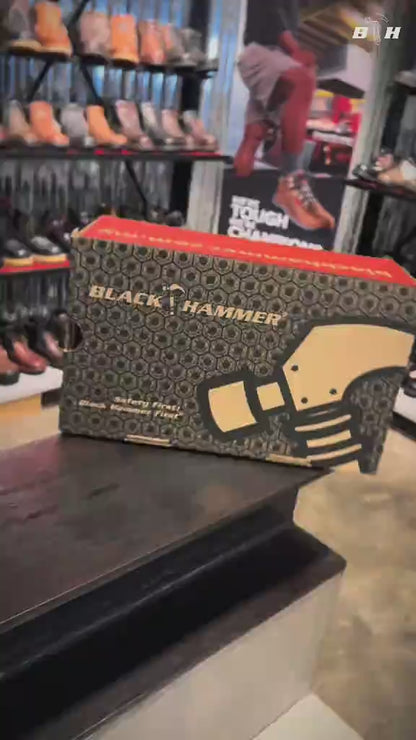 Black Hammer 2000 Series Mid Cut Safety Shoes BH2882 (SIRIM APPROVED)