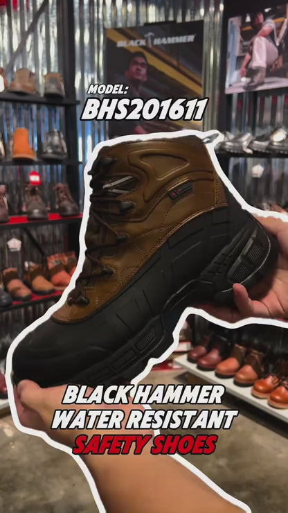 Black Hammer Mid Cut Waterproof Safety Shoe BHS201611