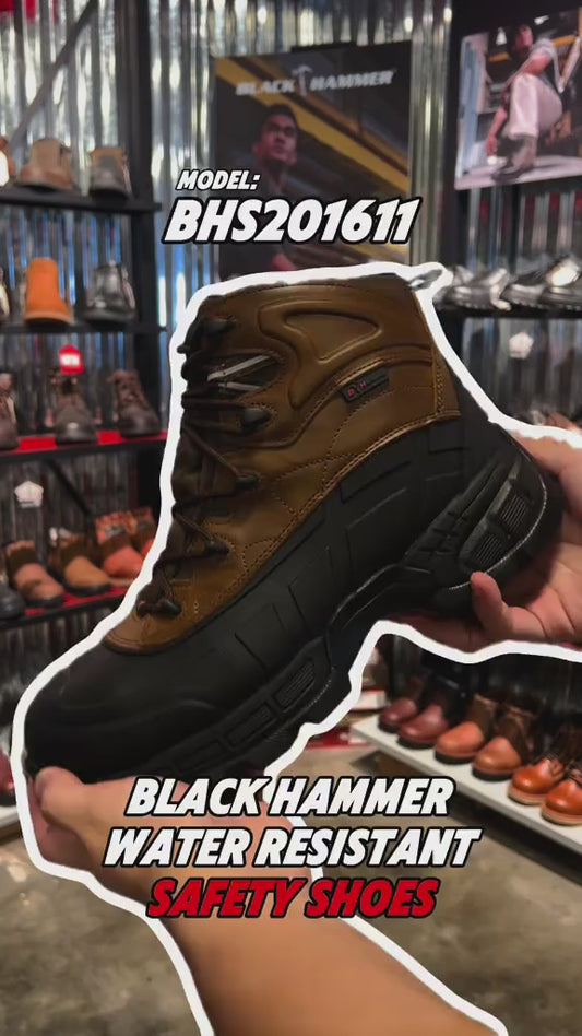Black Hammer Mid Cut Waterproof Safety Shoe BHS201611