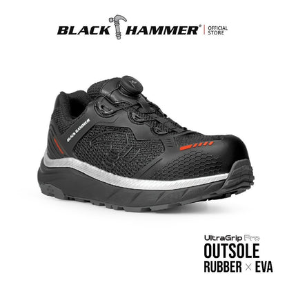Black Hammer UltraGrip Pro Series Men Low Cut Safety Shoe BHS-22005