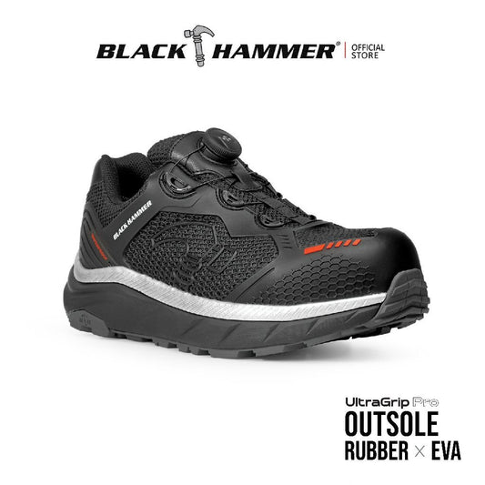 Black Hammer UltraGrip Pro Series Men Low Cut Safety Shoe BHS-22005
