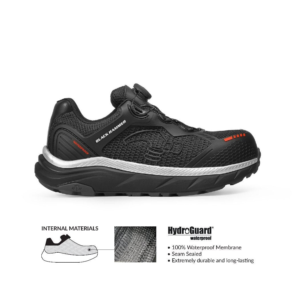 Black Hammer UltraGrip Pro Series Men Low Cut Safety Shoe BHS-22005