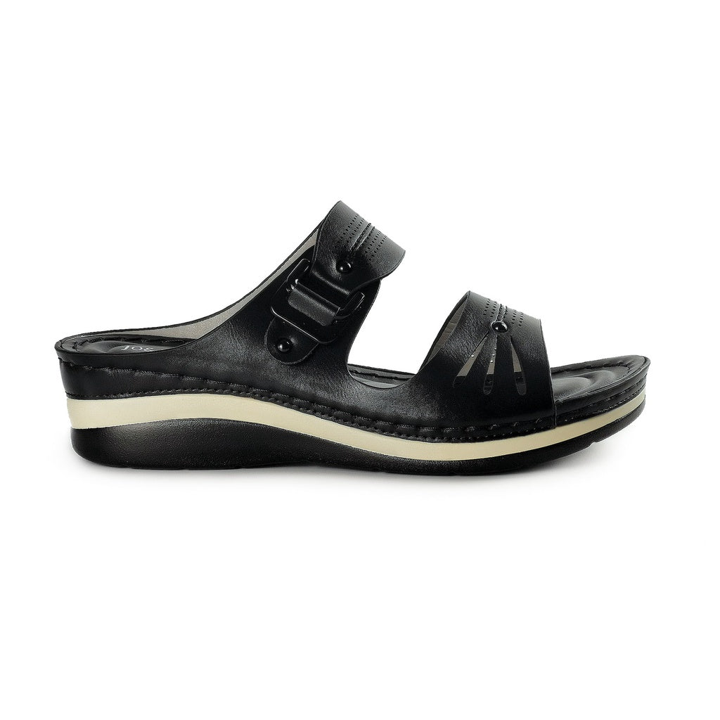 Jo& Women Comfort Slip On Sandals JS(9714)WK