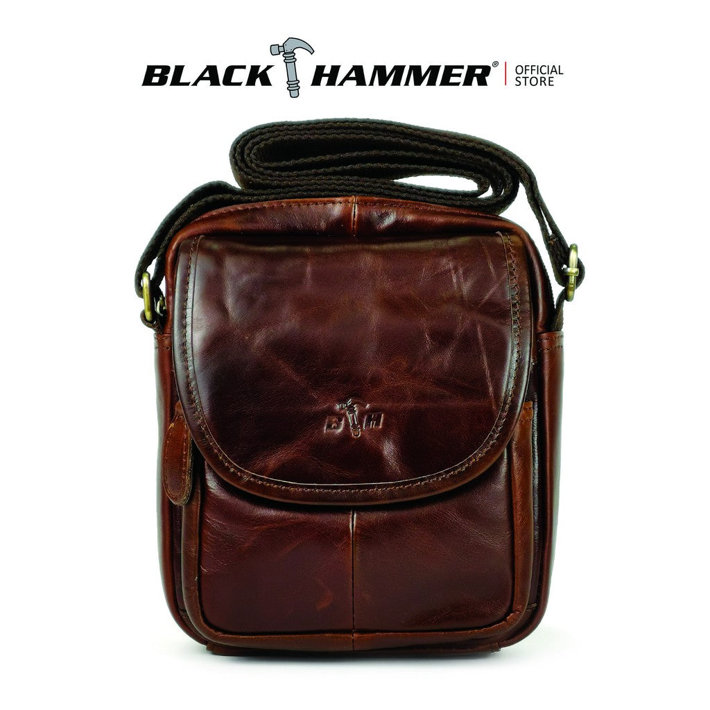 Black Hammer Genuine Leather Cross Body Sling Bag S632