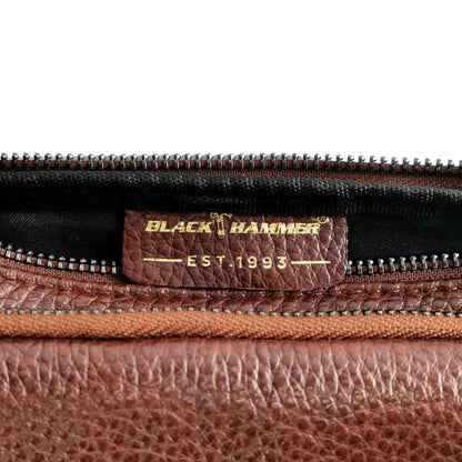 Black Hammer Men Genuine Leather Chest Bag RG711 - BLACK SAFE OUTLET