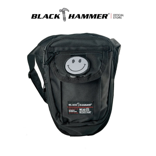 Black Hammer Water Resistant Waist Bag RG007 - BLACK SAFE OUTLET