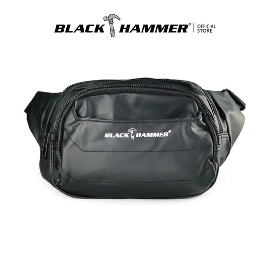 Black Hammer Water Resistant Waist Bag RG004 - BLACK SAFE OUTLET