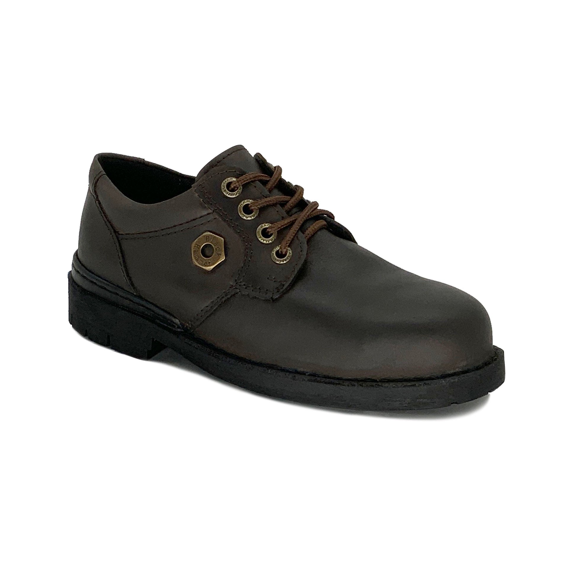 Black Hammer Men 4000 Series Low Cut Safety Shoes BH4602 (Without Midsole) - BLACK SAFE OUTLET