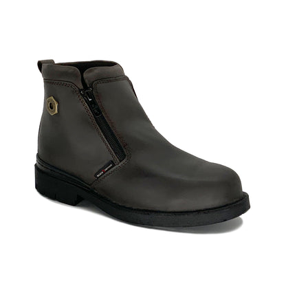 Black Hammer 4000 Series Mid Cut Safety Shoes BH4663 (SIRIM APPROVED) - BLACK SAFE OUTLET