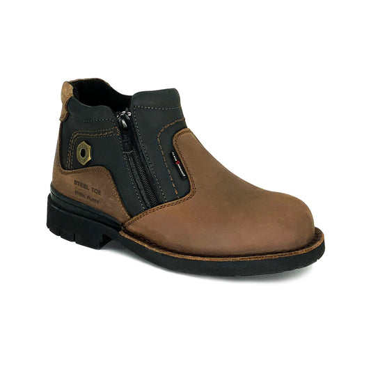 Black Hammer Men 4000 Series Mid Cut Safety Shoes BH4701 - BLACK SAFE OUTLET