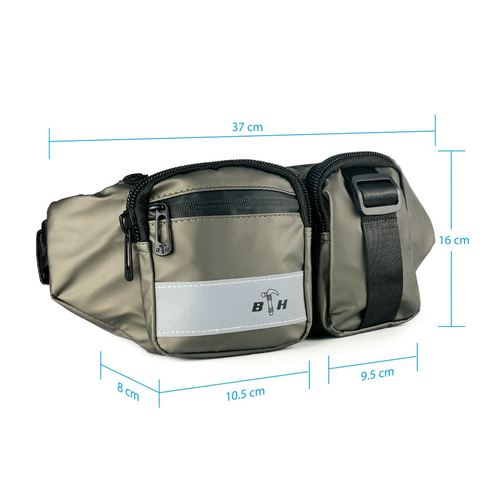 Black Hammer Water Resistant Waist Bag RG005