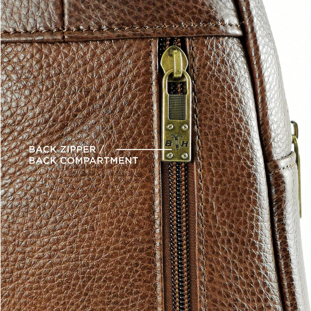 Black Hammer Men Genuine Leather Chest Bag RG8011