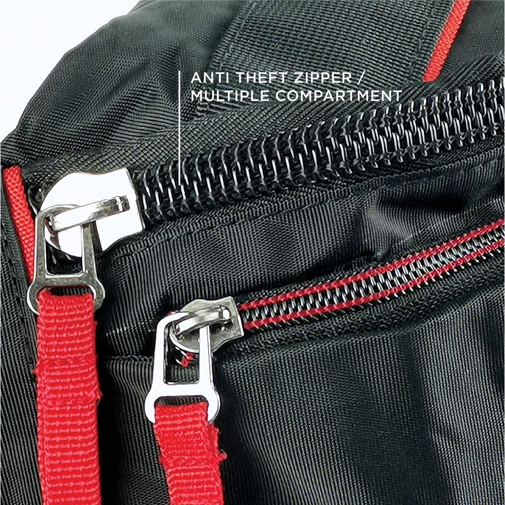 Black Hammer Men Waist Bag RG010 - BLACK SAFE OUTLET