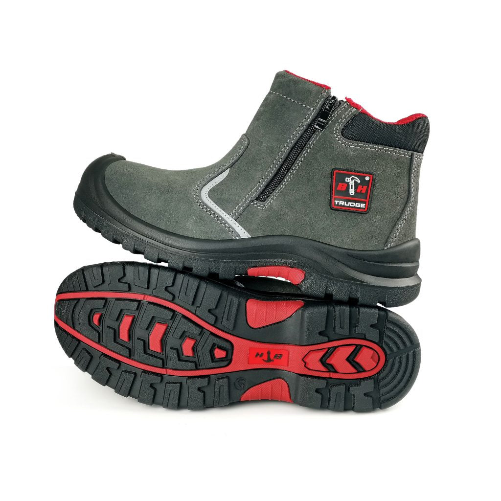 BLACKHAMMER MIDCUT DOUBLE ZIP SAFETY SHOES