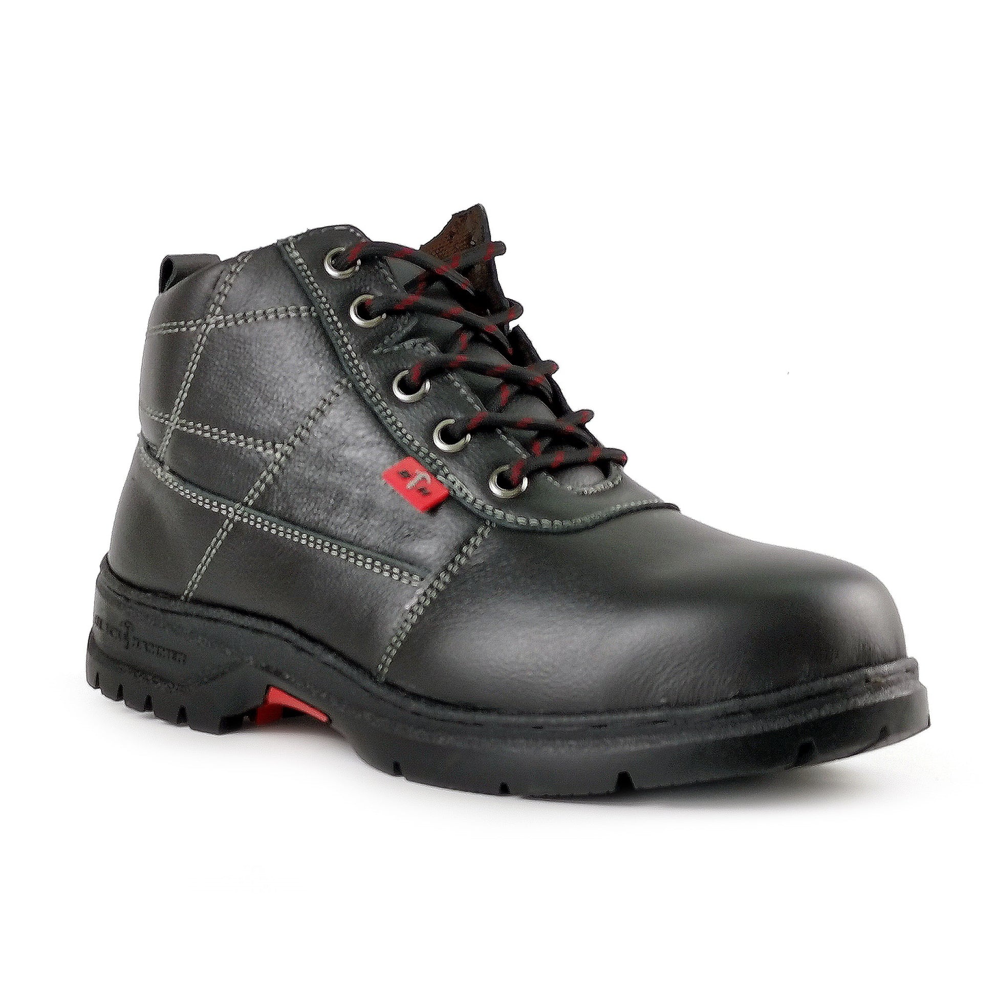 Black Hammer Mid-cut Lace Up Ladies Safety Shoes BH 3888