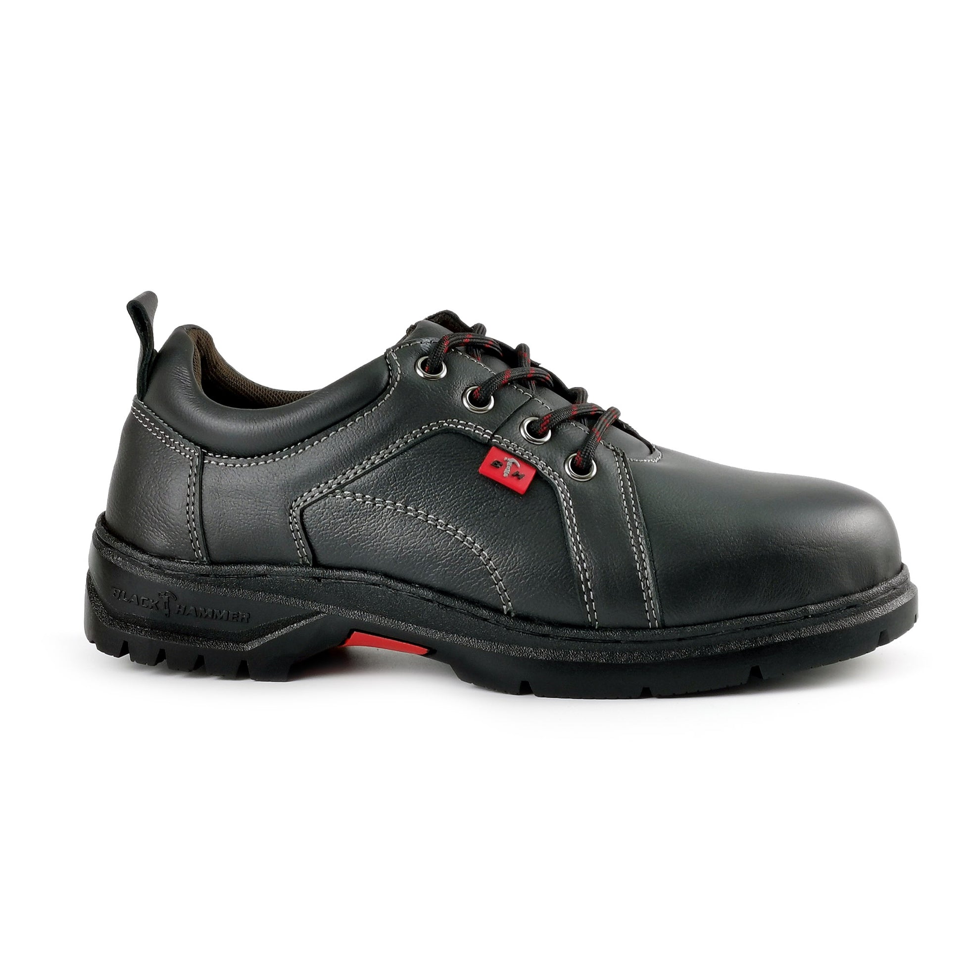 Black Hammer Low Cut Lace Up Ladies Safety Shoes BH 3887 - BLACK SAFE OUTLET