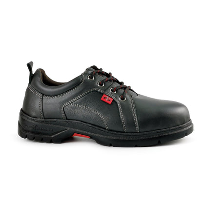 Black Hammer Low Cut Lace Up Ladies Safety Shoes BH 3887 - BLACK SAFE OUTLET