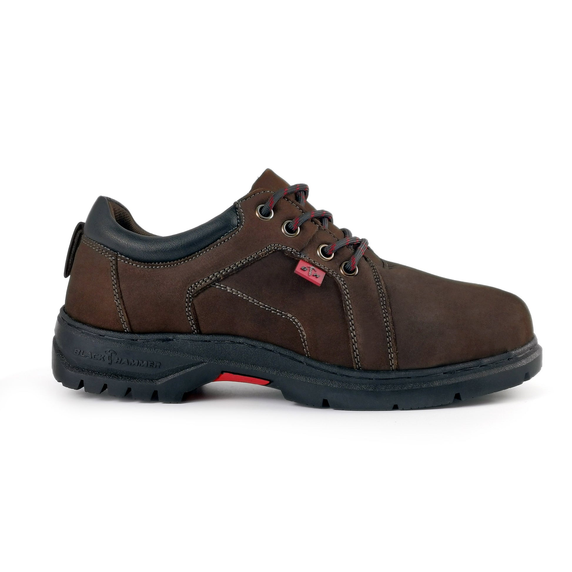 Black Hammer Low Cut Lace Up Ladies Safety Shoes BH 3887 - BLACK SAFE OUTLET