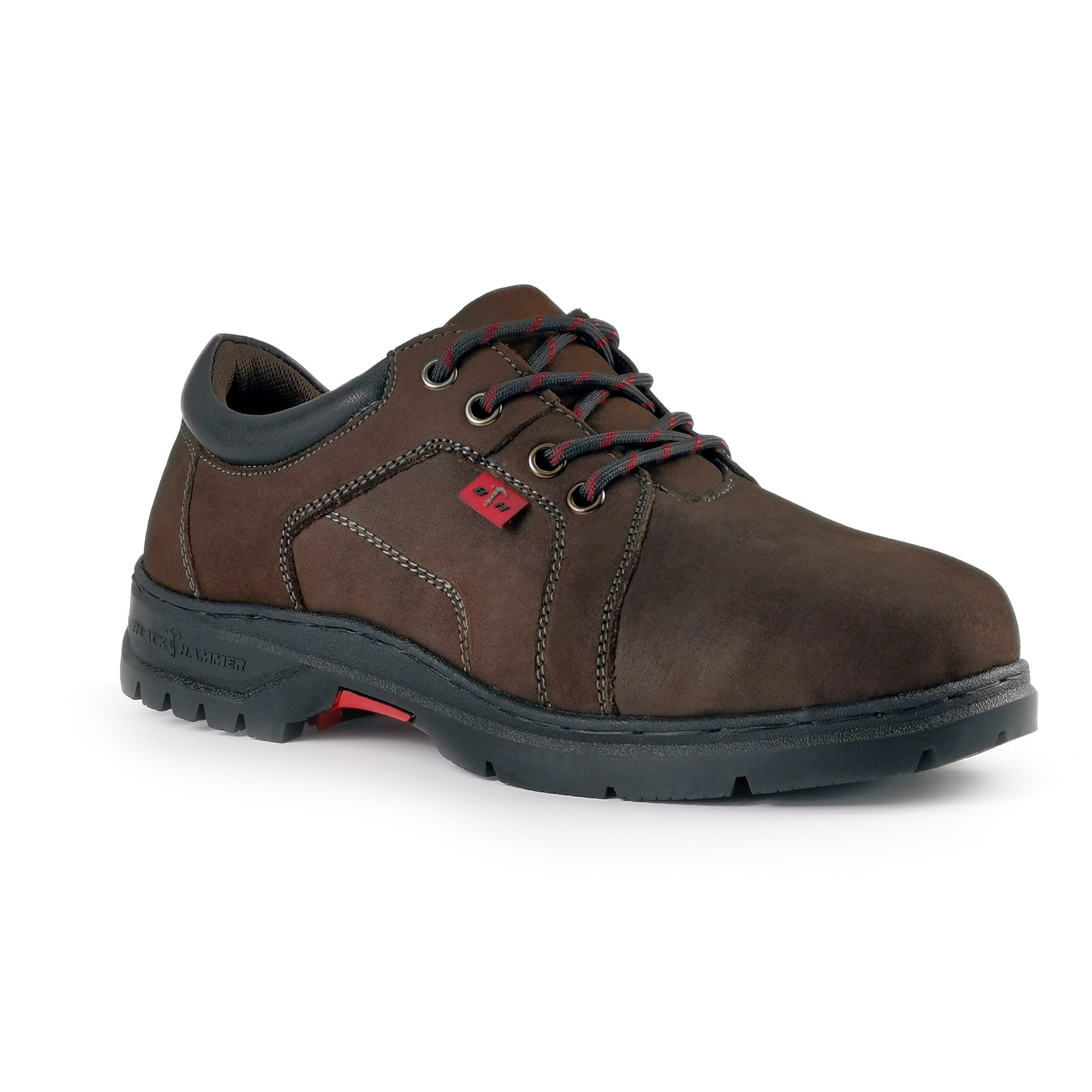 Black Hammer Low Cut Lace Up Ladies Safety Shoes BH 3887 - BLACK SAFE OUTLET