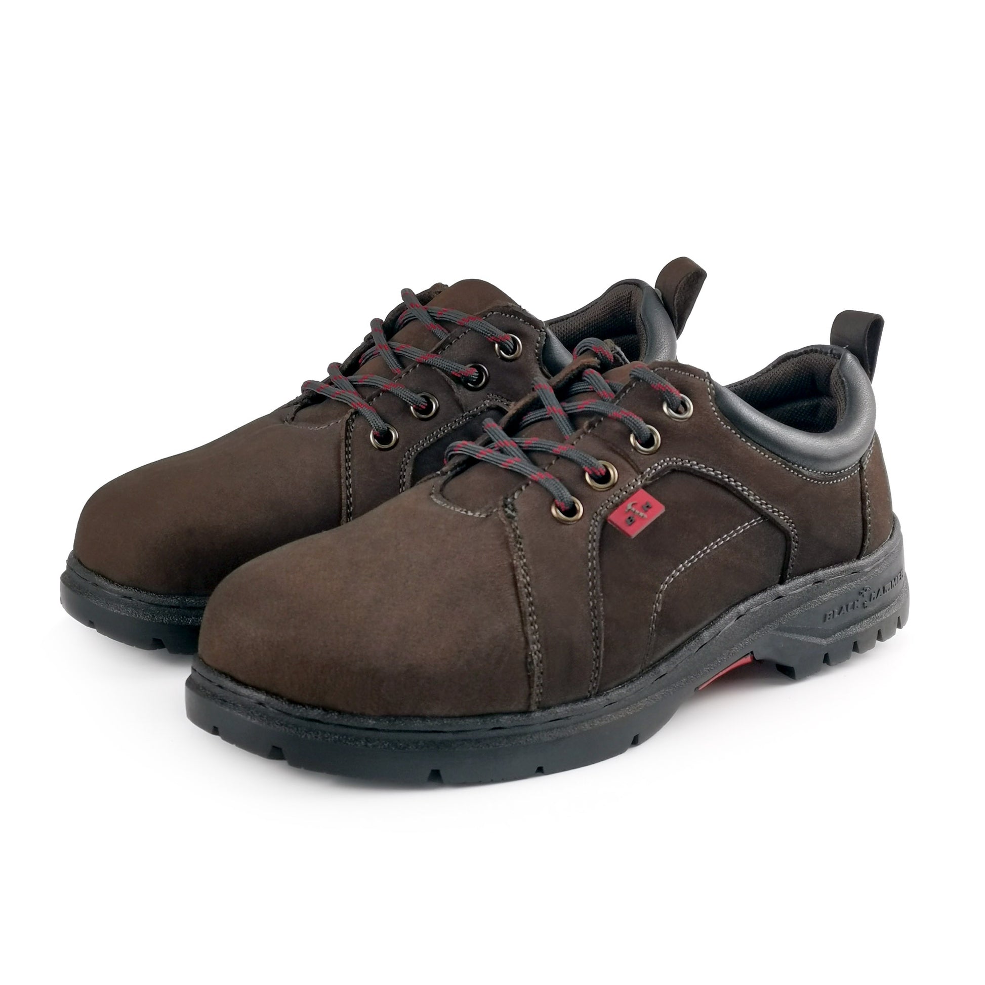 Black Hammer Low Cut Lace Up Ladies Safety Shoes BH 3887 - BLACK SAFE OUTLET