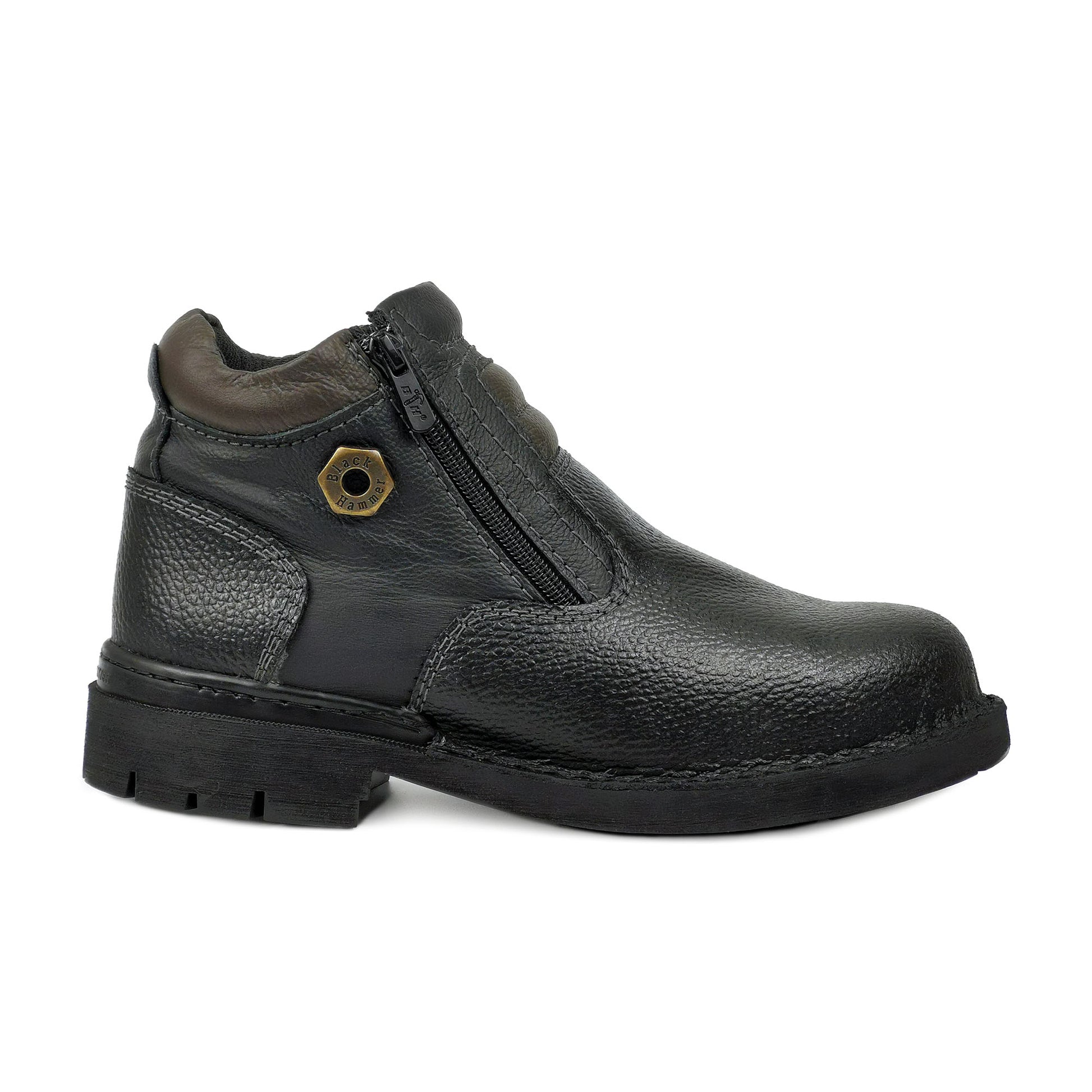 Black Hammer Men 4000 Series Mid Cut Safety Shoes BH 4891 - BLACK SAFE OUTLET