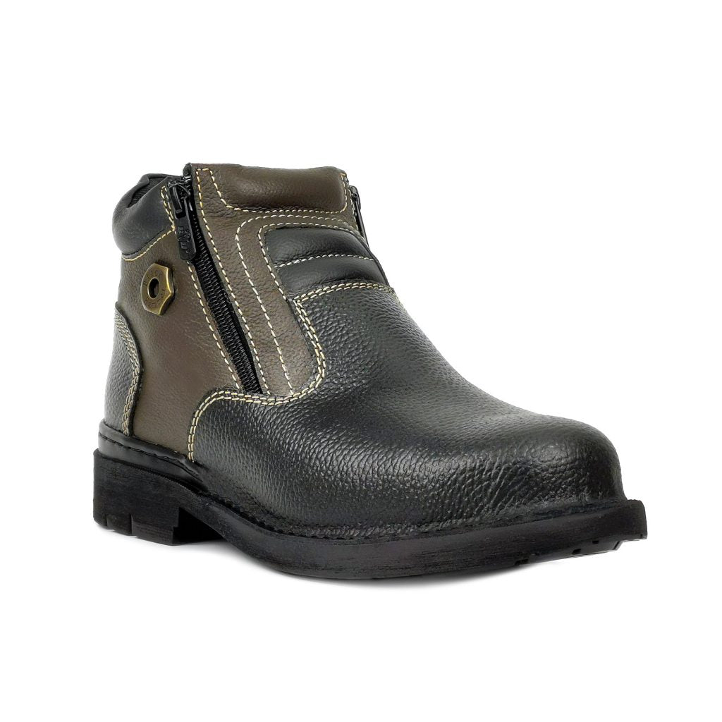 Black Hammer Men 4000 Series Mid Cut Safety Shoes BH 4891 - BLACK SAFE OUTLET