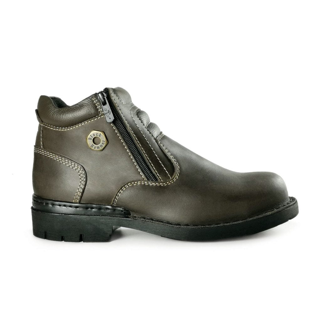 Black Hammer Men 4000 Series Mid Cut Safety Shoes BH 4891 - BLACK SAFE OUTLET