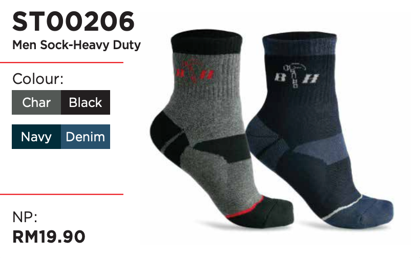 Black Hammer Heavy Duty Men Socks ST00206