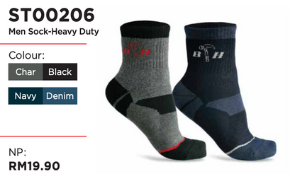 Black Hammer Heavy Duty Men Socks ST00206