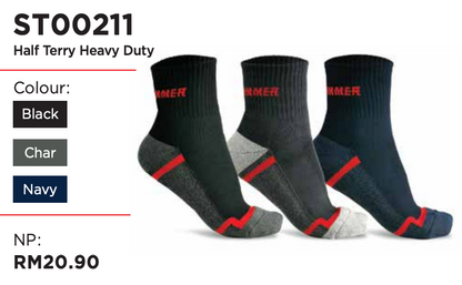 ST00211 Half Terry Heavy Duty Socks
