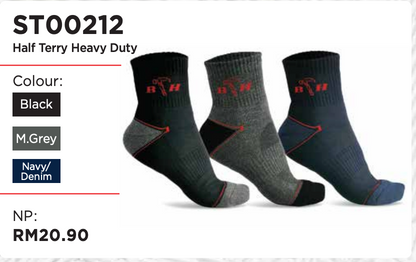 ST00212 Half Terry Heavy Duty Socks