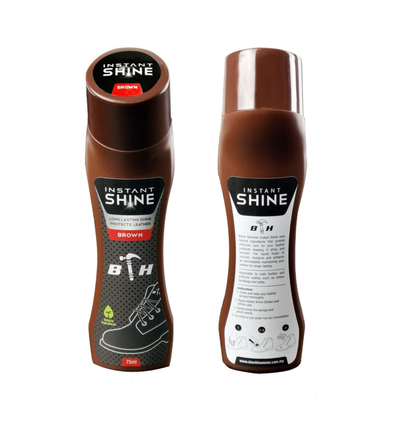 Black Hammer Instant Shine Shoeshine 75ml